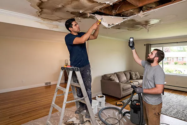 Ceiling Water Damage Restoration North Salt Lake