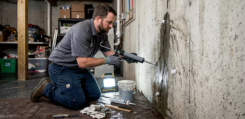 Basement Leak Repair From Inside in North Salt Lake